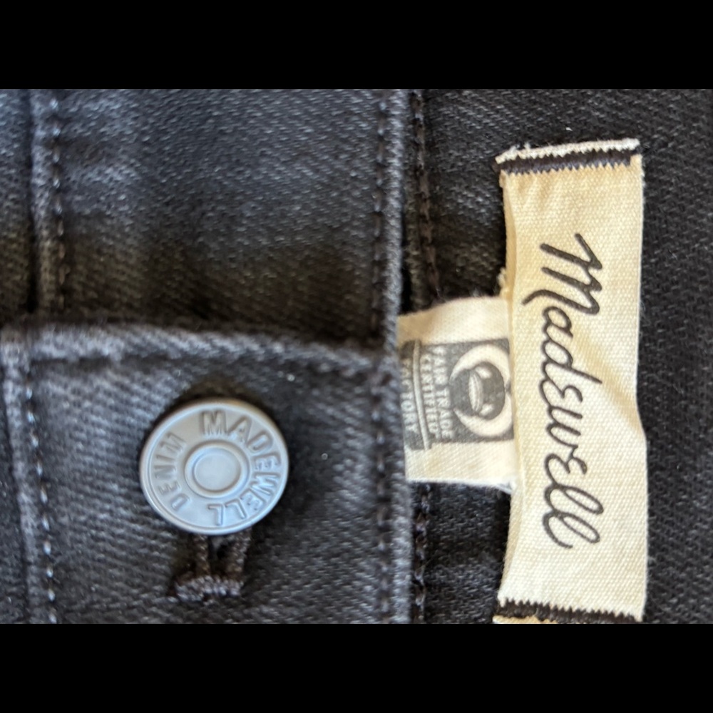 Madewell light black jeans